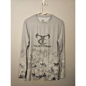 TrueTimber Mens Viper Urban Camo Long Sleeve Performance Shirt Gray Workgear Sm